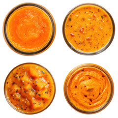 Papaya Garlic Marinade, Orange, Top View