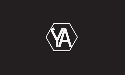  YA, AY , A , Y , Abstract Letters Logo Monogram