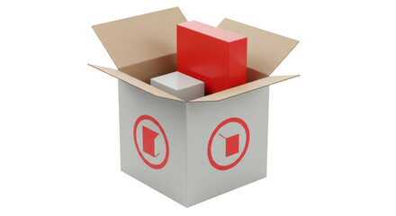 Isolated Shipping Box