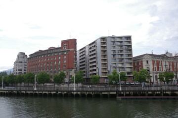 Buildings in the downtown of Bilbao