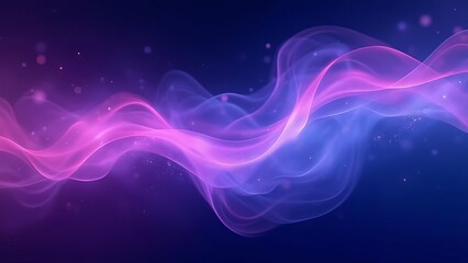 Fototapeta premium Abstract purple and pink glowing smoke trail with fluid motion and soft digital lighting