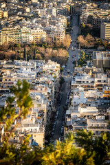 Golden Hour Over Athens &ndash; Cityscape with the Acropolis