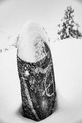 Timeless Silence &ndash; Black and White Mountain Landscape