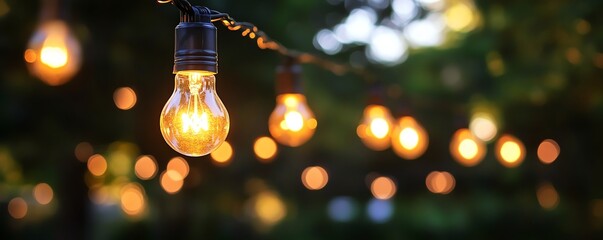 Transform your backyard into a cozy retreat with beautiful hanging string lights that create a magical ambiance for gatherings.