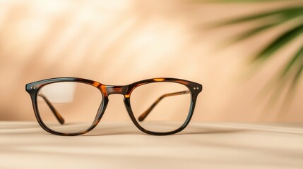 Stylish eyeglasses resting gracefully on a softly lit surface, embodying elegance, thoughtful design, and the importance of clarity and vision in our lives.