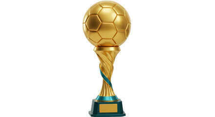Isolated Gold Soccer Trophy © Lukas