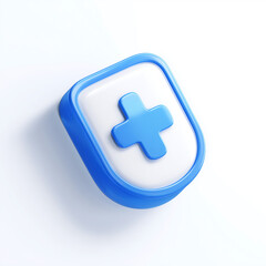 Fototapeta premium Health shield icon – Ai generative