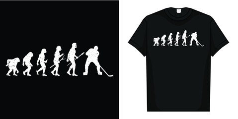 Evolution hockey T-Shirt, Ice Hockey T-Shirt
