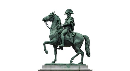 Fototapeta premium Statue of Man on Horse