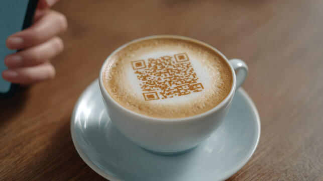 QR Code Latte Art - A Modern Coffee Experience