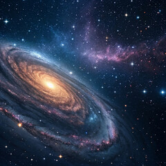 Celestial Minimalist Background with Mystical 3D Design Elements