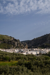Fototapeta premium Panoramic view of white Andalusian village