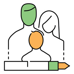 Family Law vector Icon design Representing Legal Compliance Standards