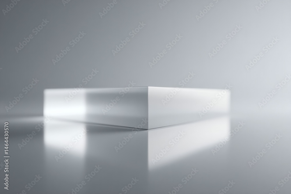 Aufkleber capture minimalistic scene with single object reflected in mirror highlighting symmetry between real and reflected