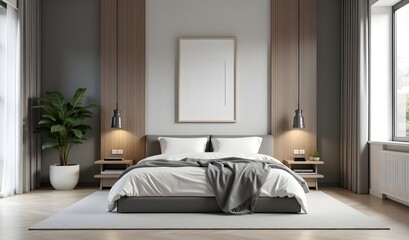 Functional Bedroom Interior with Minimalist Style
