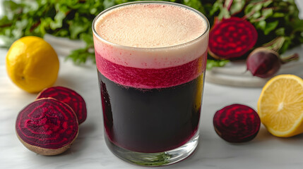 Beetroot juice drink photo