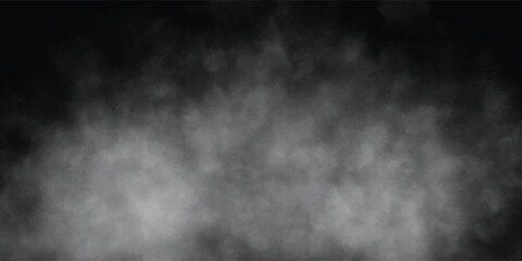 Abstract Foggy Cloud Design in Black and White Color Palette


