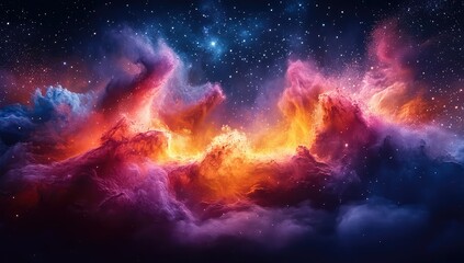 Cosmic Nebula with vibrant colors.