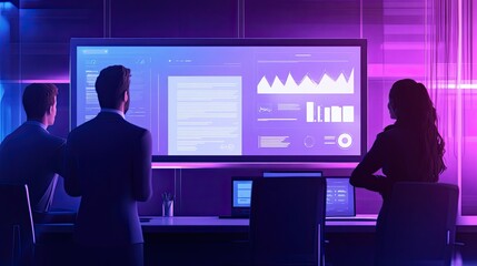 Collaborative analysis and innovative data visualization during a strategic meeting