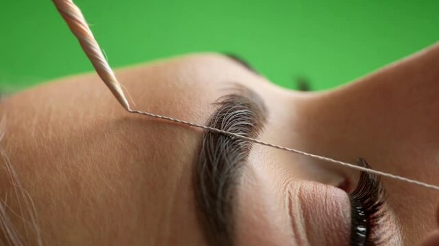 Eyebrow Threading: Precision Hair Removal Technique
