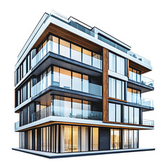 Obraz premium New modern apartment building exterior