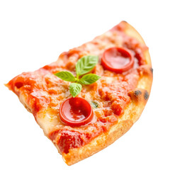 slice of pizza with transparent background PNG and JPEG image