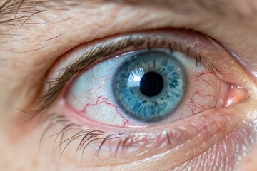 Obraz premium close up of male human eye