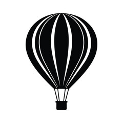 Obraz premium Hot Air Balloon Bold Vector Silhouette