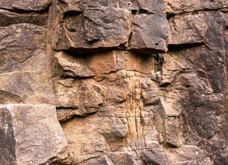 Texture of sandstone rock formation