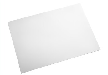 Blank white sheet of paper