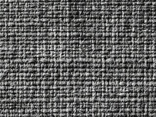 Close-up view of a textured woven fabric.  Dark gray, interwoven threads create a rich, dense pattern