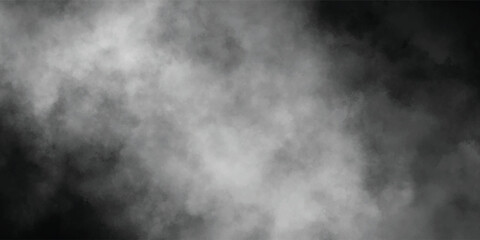 Artistic Fog and Smoke Design in Black, White, and Gray Tones

