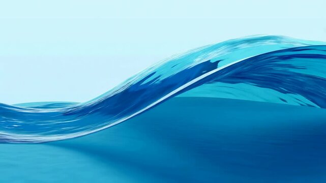 Animation of the formation of a giant wave after the shift of tectonic plates