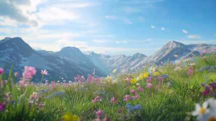 Fototapeta premium meadow with flowers