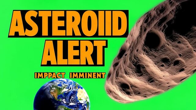 Imminent Asteroid Impact: Dramatic Space Rock Approaching Earth
