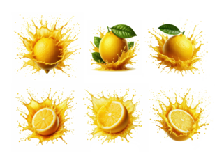 Bursting Citrus Splash A Zesty Explosion