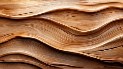 Obraz premium An elegant display of flowing wood textures showcases the beauty of natural grain, perfectly capturing the essence of warmth and organic shapes translating into artistic form.