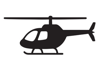 silhouette of a flying helicopter logo silhouette vector, helicopter silhouette icon logo, simple silhouette illustration of helicopter vector silhouette logo icon isolated on a white background