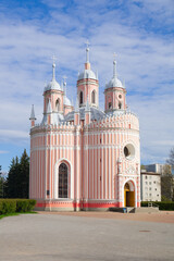 The Chesme Church (built in 1780) in Saint Petersburg, Russia