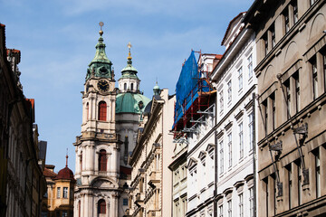 A cityscape view of the city of Prague in the Czech Republic.