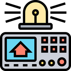 alarm illustration on a white background   