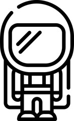 astronaut illustration on a white background    