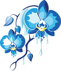 vector illustration of an abstract flower