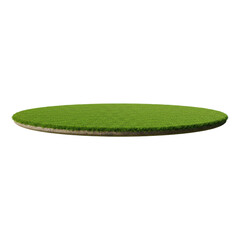 Round grass and soil podium isolated background 03 © 5 Grace Media