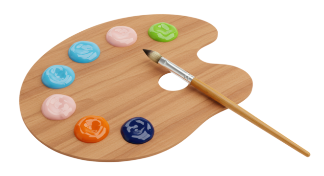 Isolated Paint Palette