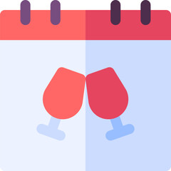 calendar illustration on a white background    