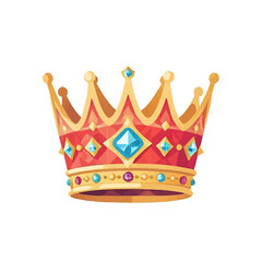 Fototapeta premium Cartoon_Crown_Illustration_Jeweled_Royal_Headwear