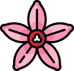 colocasia esculenta illustration on a white background     