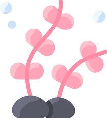 coral reef illustration on a white background     