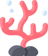 coral reef illustration on a white background     